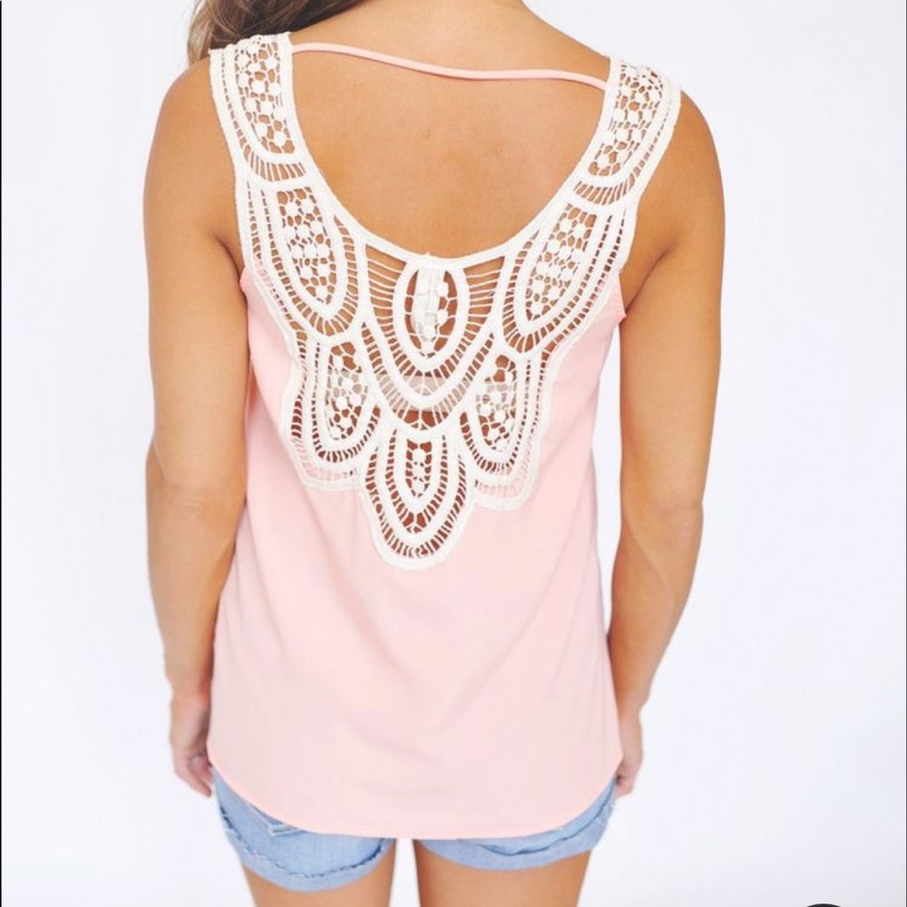 Pretty Peach Sleeveless Boutique Top